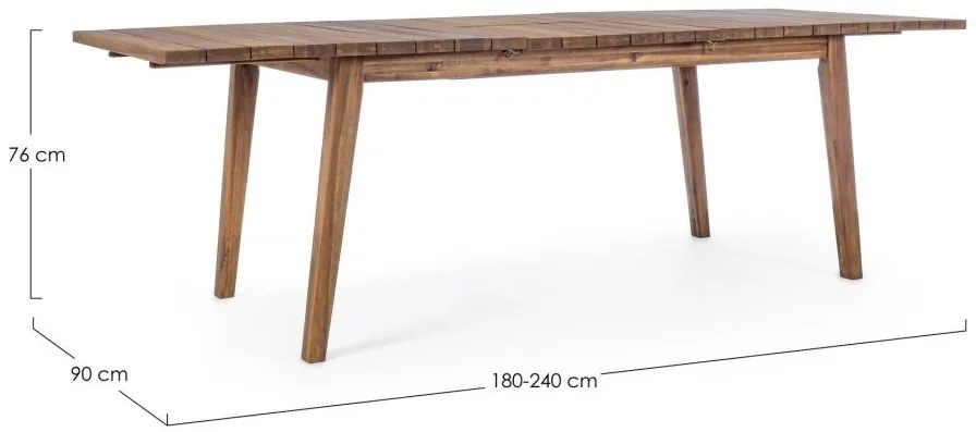 Tavolo VARSAVIA  allungabile 180/240&#215;90 cm