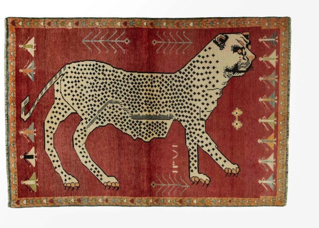 Gabbeh Tappeto persiano 190x130 Rosso (Iran) Annodato A Mano