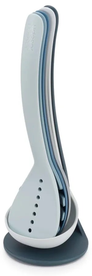 Set di 5 utensili da cucina blu con supporto Nest Utensils Plus Nest Sky - Joseph Joseph