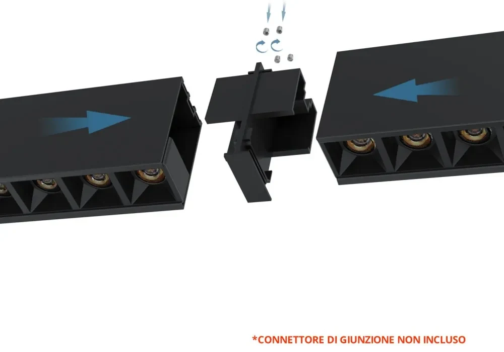Plafoniera Lineare LED 40W 120cm, UGR16, DALI2, PHILIPS Certadrive - Bianca o nera Colore Bianco Variabile CCT, Colore del corpo Nero