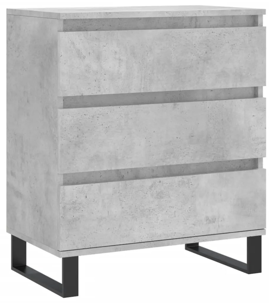 Credenza grigio cemento 60x35x70 cm in legno multistrato