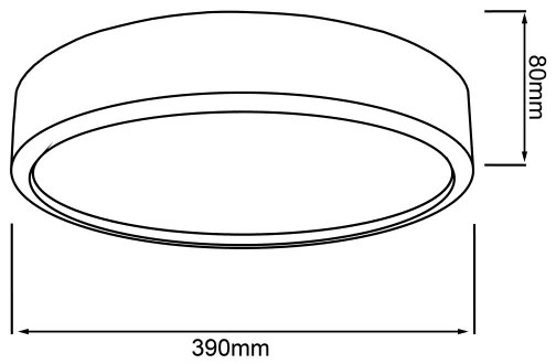 Brilliant - Plafoniera LED SLIMLINE LED/22W/230V Ø 39 cm, legno di gomma