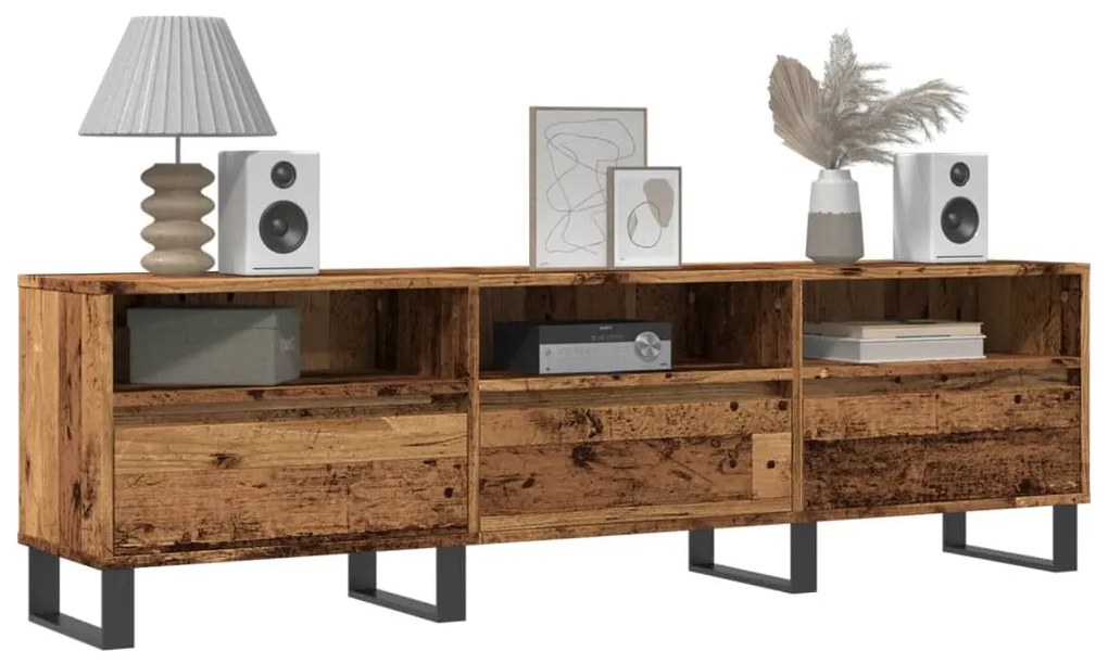 Mobile Porta Tv Legno Antico 150x30x44,5 Cm Legno Multistrato /