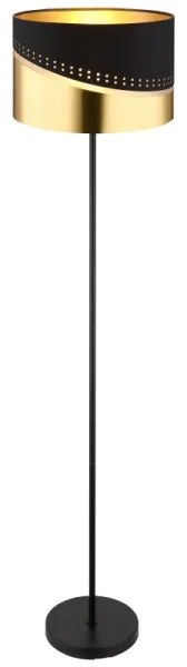 Globo 54046S - Lampada con piedistallo OR 1xE27/60W/230V diametro 35 cm nero/oro