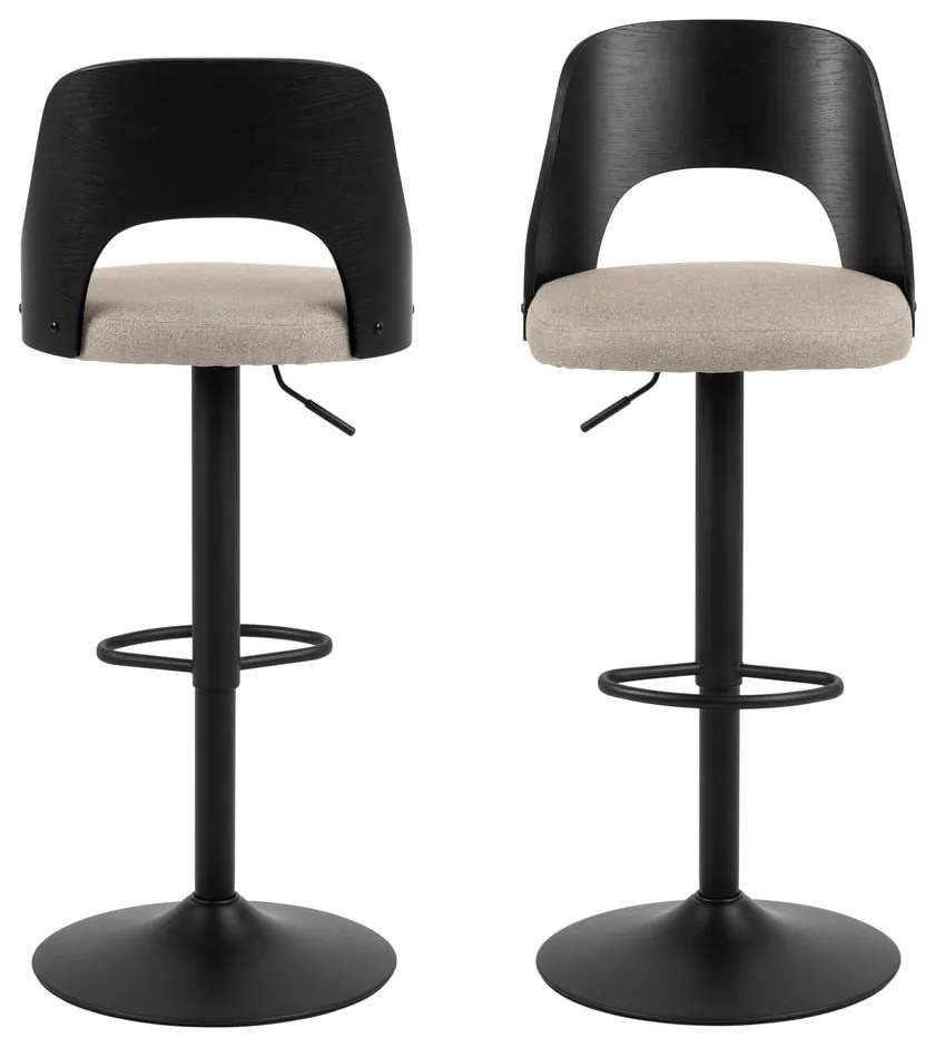 Sgabelli da bar girevoli beige in set di 2 113 cm Lucy - Actona