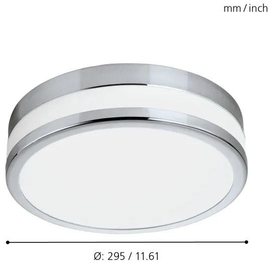 Eglo 94999 - Lampada LED da bagno LED PALERMO 1xLED/24W/230V