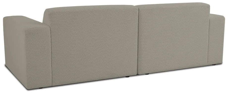 Divano in bouclé marrone chiaro 228 cm Roxy - Scandic