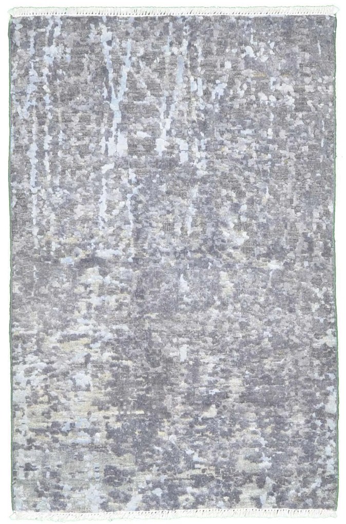 Neo Tappeto orientale 100x60 Nero (Pakistan) Annodato A Mano