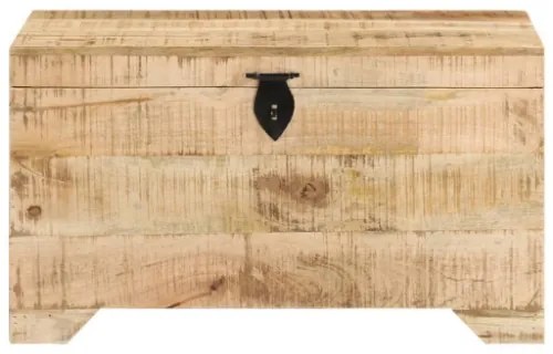 Cassapanca in Legno Massello di Mango Ruvido