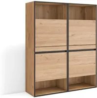 Scarpiera, 120x35x145 cm, Camera da letto, stanza, Armadio, Rovere , RF3543