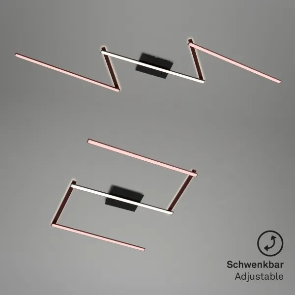 Briloner 3501-015 - Lampadario a plafone LED STAFF 5xLED/4,8W/230V nero