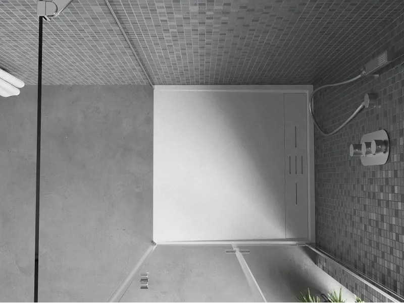 Mexen Amon piatto doccia quadrato SMC 90 x 90 cm, bianco - 4F109090