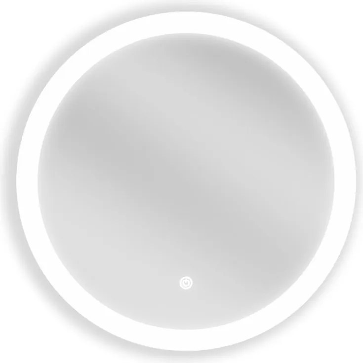 Mexen Oro specchio da bagno retroilluminato, rotondo 50 cm, LED 6000K, antiappannamento - 9824-050-050-611-00