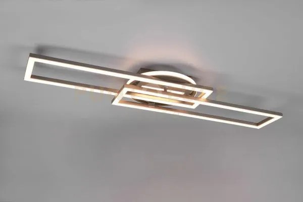 Twister plafoniera led 30w 4500lm, 2700 - 6000k rettangolare acciai...