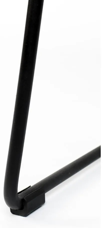 Sedia da bar nera 2 pz (altezza della seduta 62 cm) Tangle – White Label