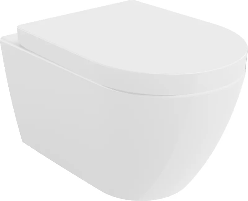 Mexen Rico tazza WC con sedile a chiusura rallentata duro, bianco lucido - 30478000