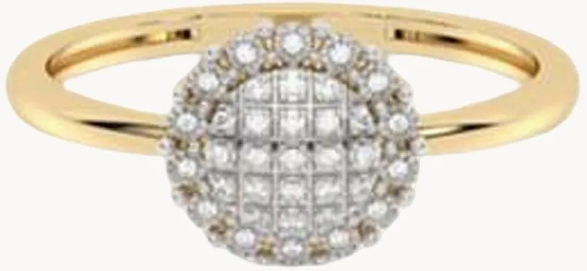Anello in oro con diamanti Reflet de Diamant, 0,08 carati