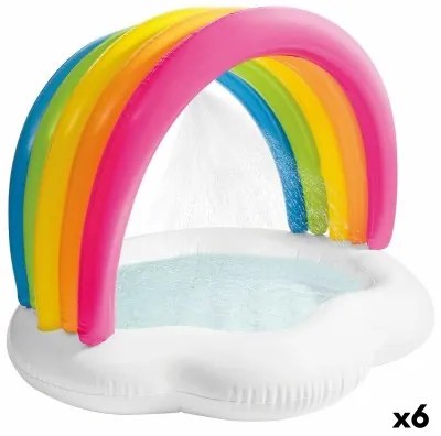 Piscina Gonfiabile per Bambini Intex Arcobaleno 84 L 119 x 84 x 94 cm (6 Unità)