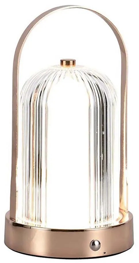 Lampada da tavolo LED dimmerabile LED/1W/5V 3000-6000K 1800 mAh rame