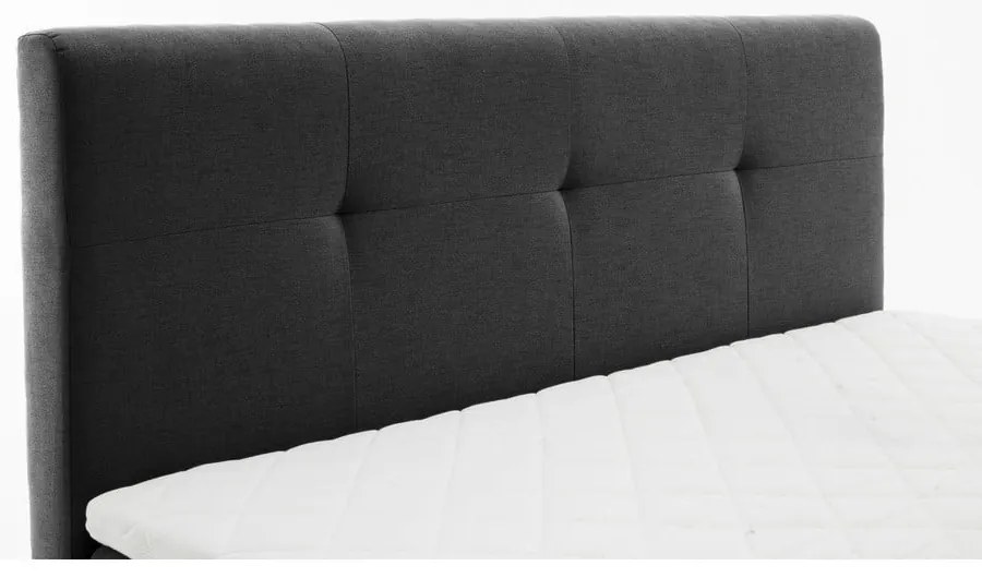 Letto boxspring antracite 180x200 cm Stockholm - Meise Möbel