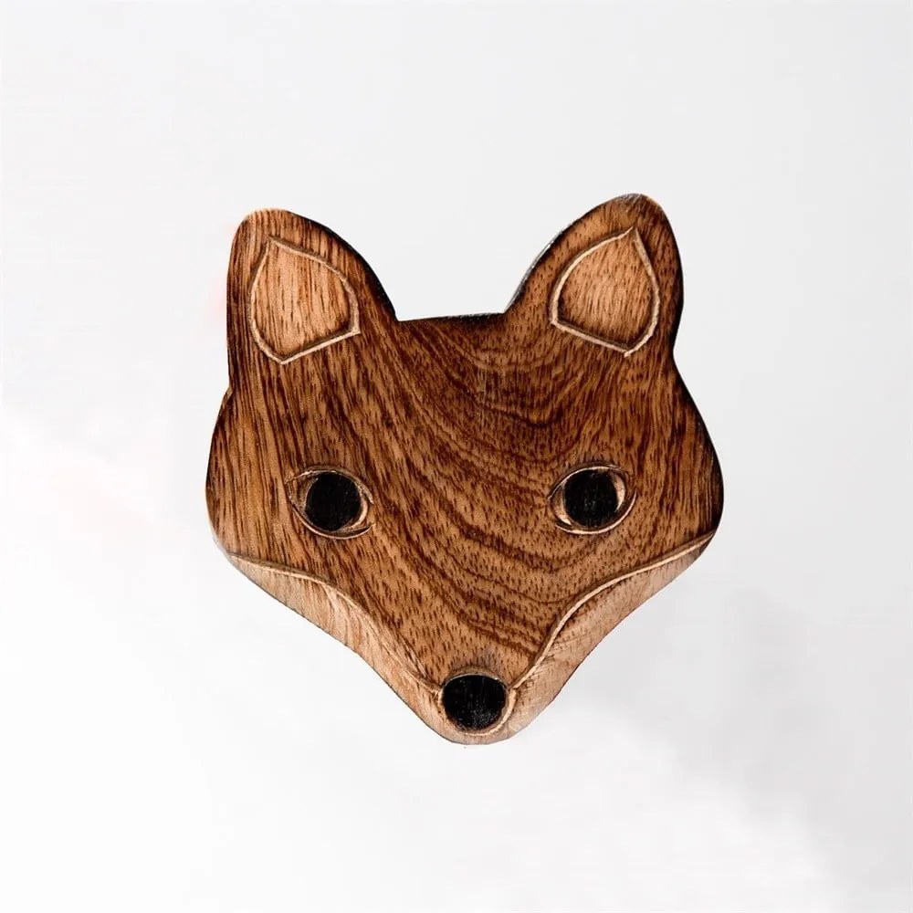 Set di 6 sottobicchieri in legno con supporto Fox - Sass & Belle