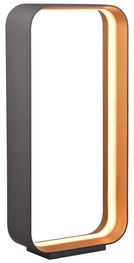 Lampada da tavolo a LED nera con controllo vocale/app e paralume in metallo (altezza 61 cm) Cizione - CINQUE