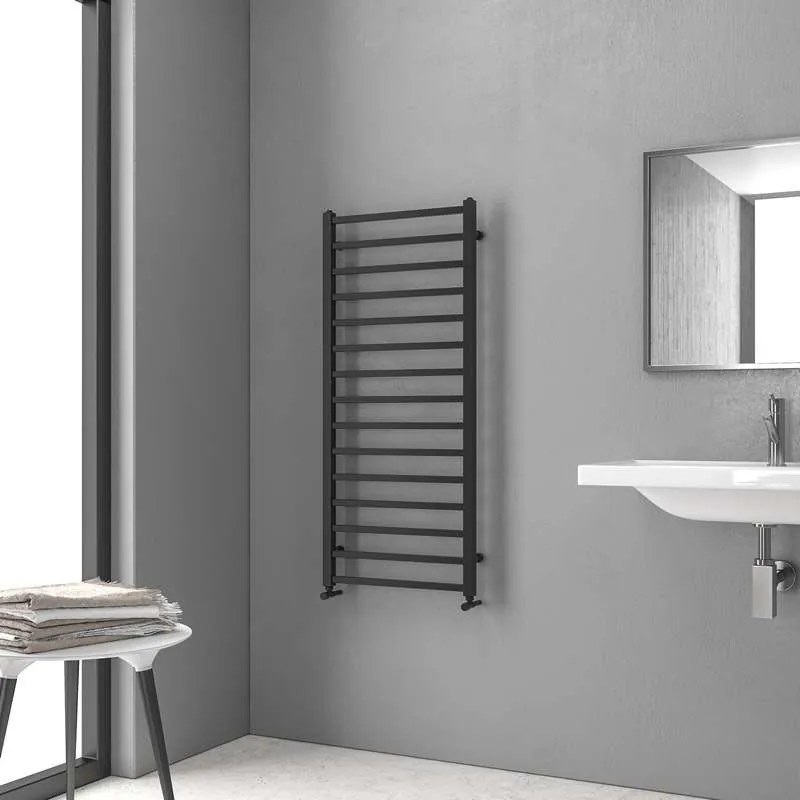 Kamalu - Termoarredo colore nero opaco 1000x500 mm modello Kam-378N