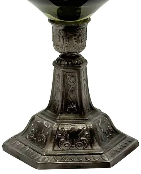 Lampada a olio KRASOMÍRA 42 cm verde