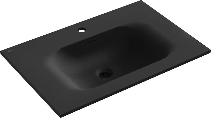 Mexen Vela lavabo da incasso 71 x 46,5 cm, nero opaco - 25237071