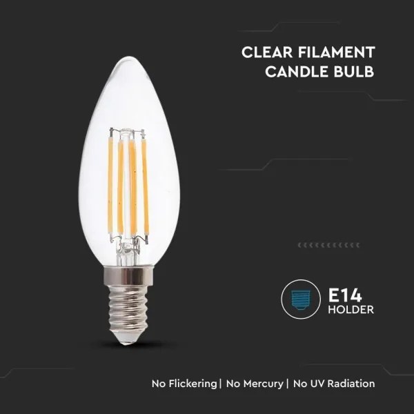 Lampadina LED FILAMENT E14/4W/230V 4000K