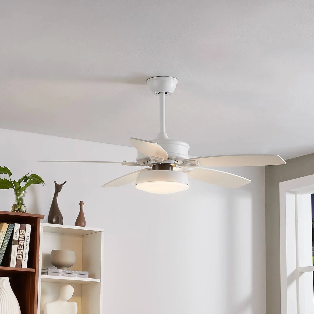 Starluna Kuvio ventilatore LED a pale, CCT, bianco