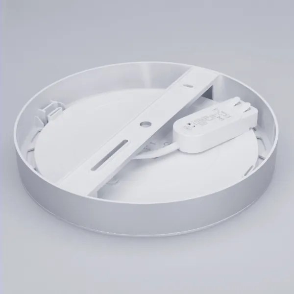 Solight WD242-S - Pannello LED 2 in 1 18W/230V 3000/4000/6000K Ø 22,5 cm IP54 argento