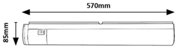 Rabalux 78027 - Illuminazione LED sottopensile con presa DUDDU LED/17W/230V bianco