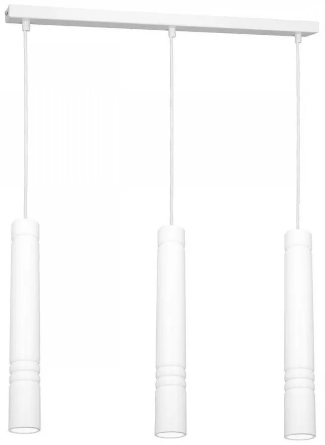 Lampadario su filo IMPLODE 3xGU10/8W/230V bianco