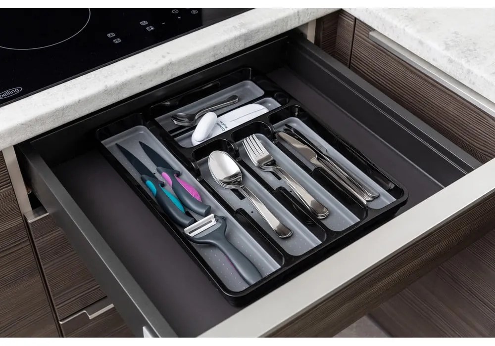 Credenza nera e grigia Basic - Addis