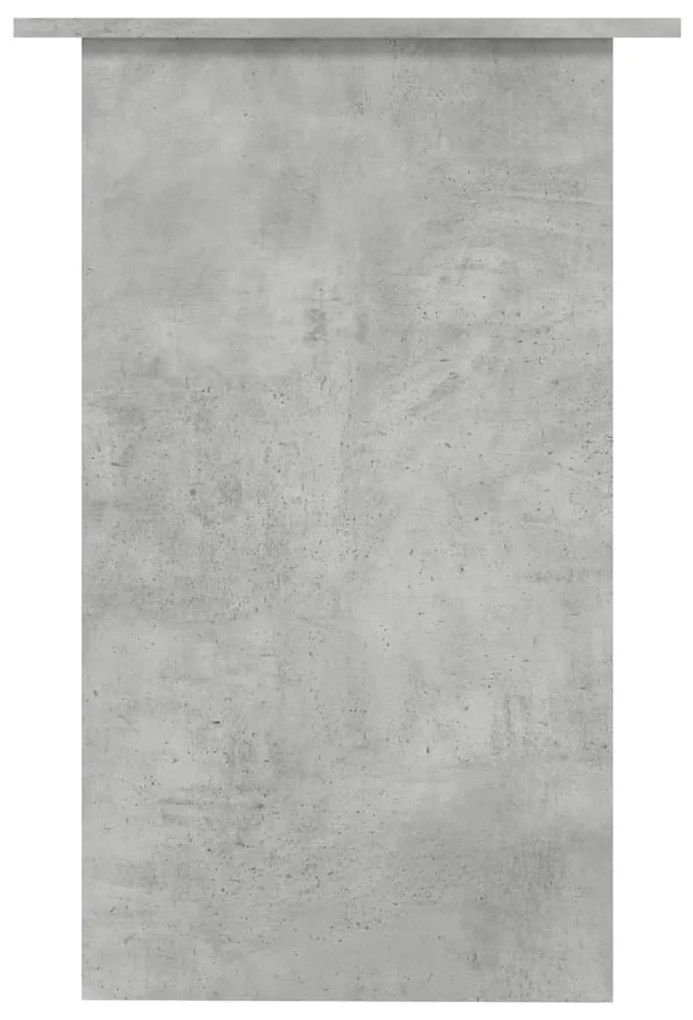 Scrivania grigio cemento 90x50x74 cm in truciolato