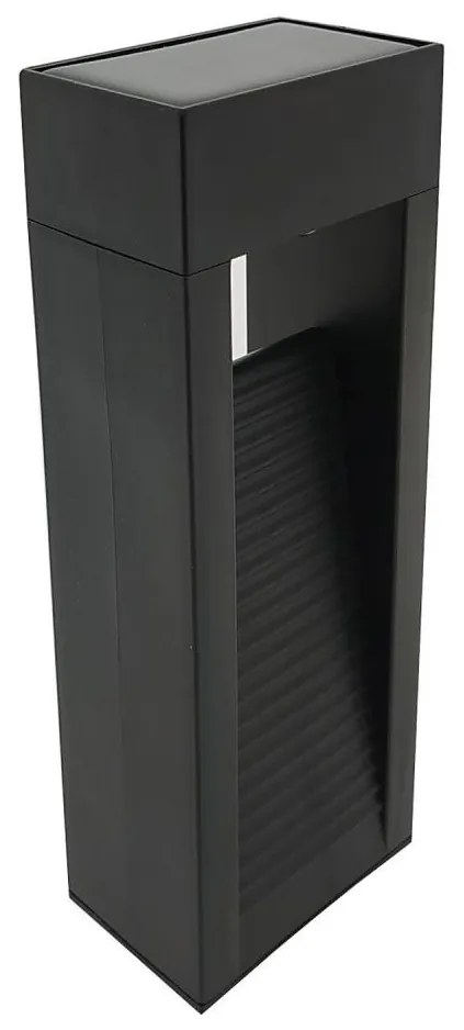 Lampada solare a LED 2x LED, 1,2 V, 200 mAh, IP44, nera