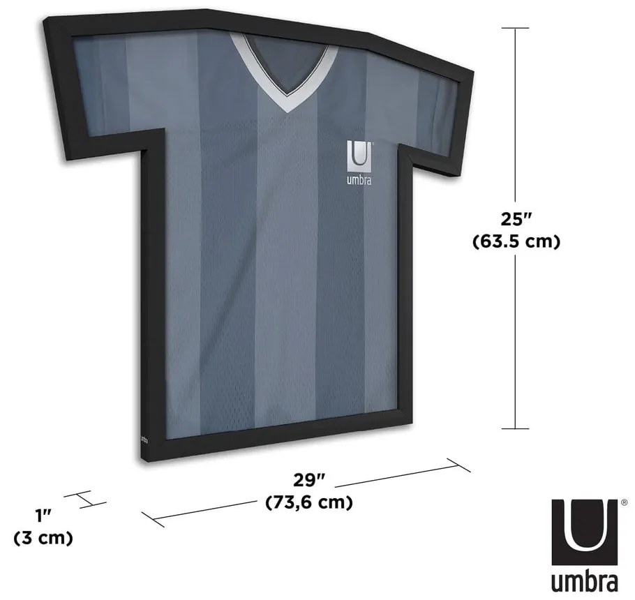 Cornice da parete in plastica nera 62x72 cm T-Frame - Umbra