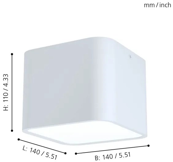 Eglo 99281 - Plafoniera GRIMASOLA 1xE27/28W/230V