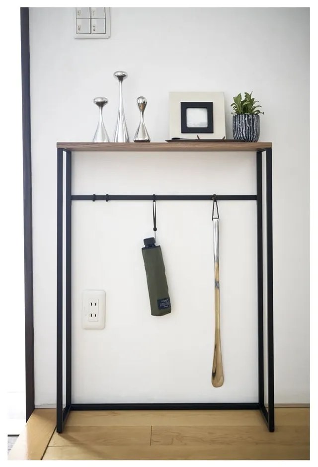 Tavolo consolle nero 18,5x60 cm Tower - YAMAZAKI