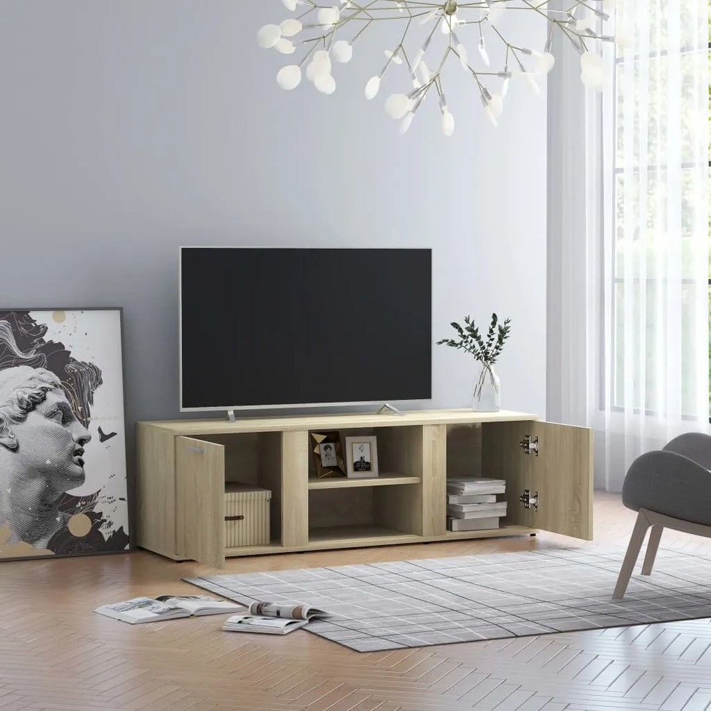 Mobile porta tv rovere sonoma 120x34x37 cm in truciolato