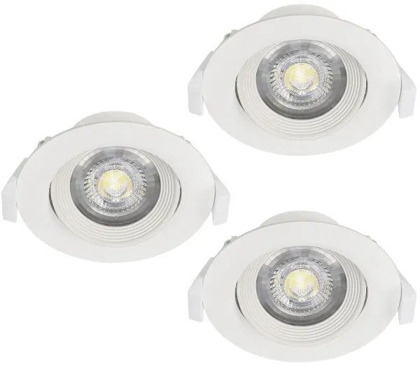 Eglo 32896 - Set di 3 faretti da incasso SARTIANO LED/5W/230V