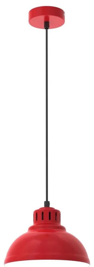 Lampada a sospensione ALTAR 1xE27/60W rosso