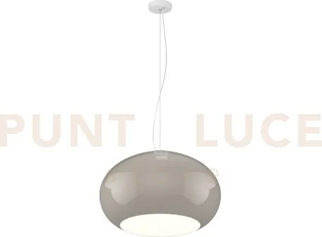 Casper sospensione 42 cm 1 luce attacco e27 montatura bianca vetro ...