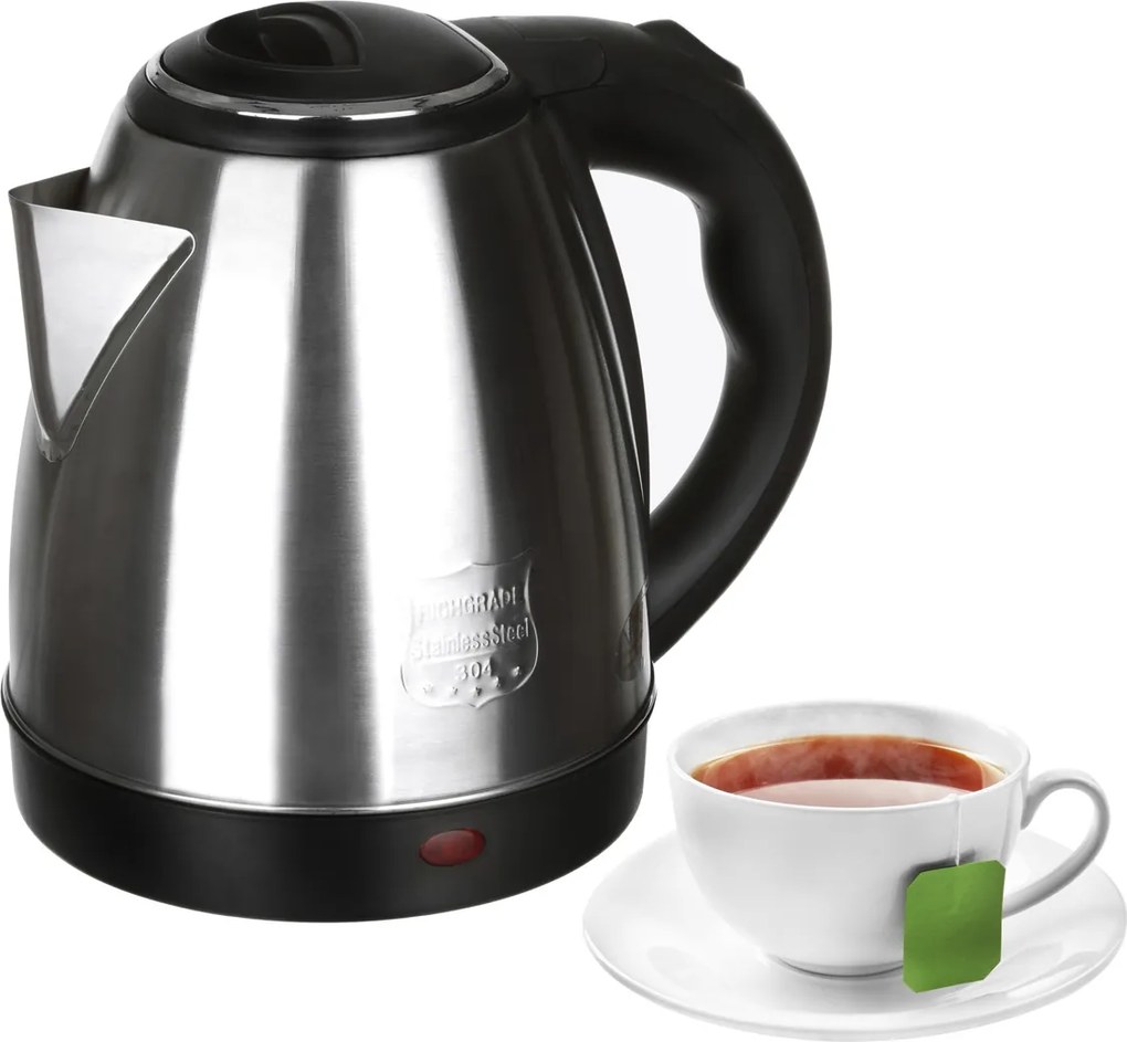 Bollitore elettrico 1,5 litri in acciaio inox