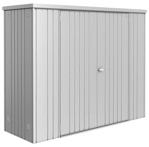 Box portattrezzi in alluminio BIOHORT 230 L 227 x P 83 x H 182.5 cm argento