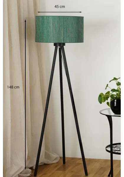 Brilagi - Lampada con piedistallo BOSTON ROLLER 1xE27/15W/230V verde/oro