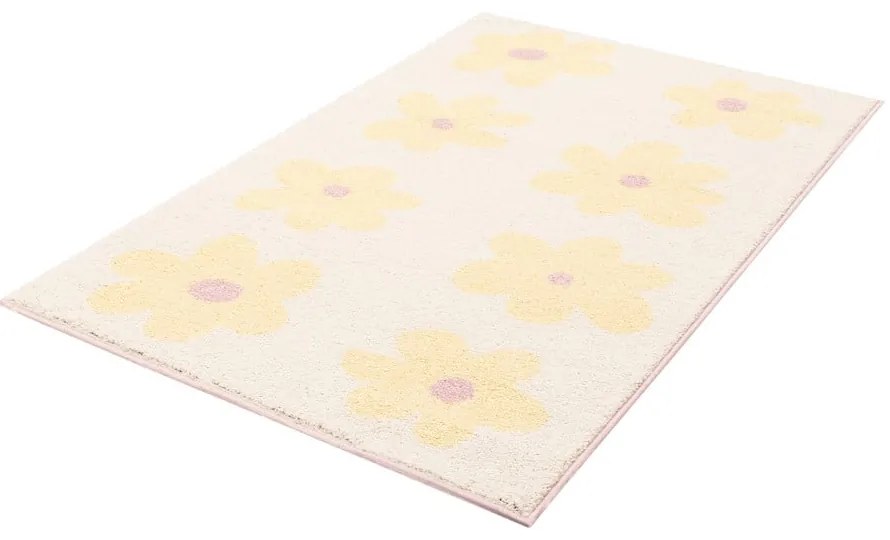 Tappeto per bambini giallo e avorio 120x170 cm Dazzy Vanilla – FD