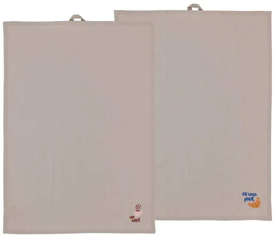 Set di strofinacci in cotone 2 pz 50x70 cm Bistro – Södahl