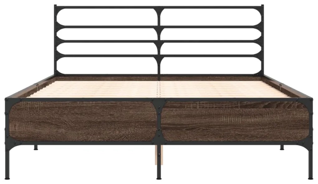 Giroletto rovere marrone 140x190cm in legno multistrato metallo